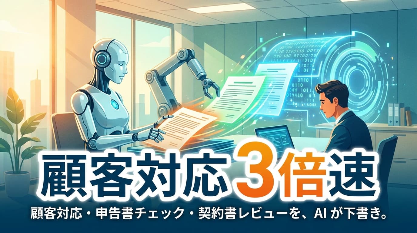 士業事務所の AI 導入事例イメージ