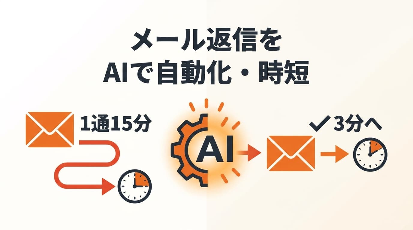 メール返信をAIで自動化・時短する方法|ChatGPTで下書き、Gmail連携でできること・費用