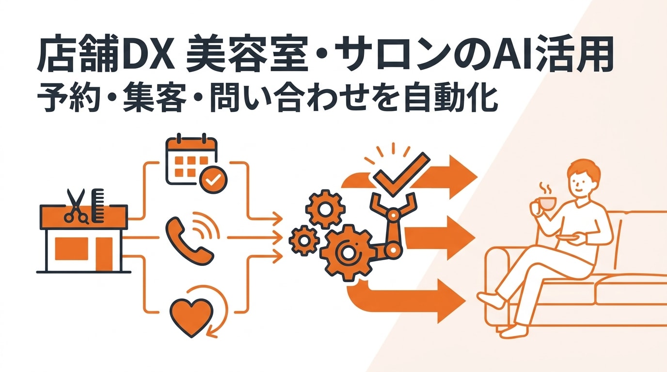 店舗DXとは?美容室・サロンの予約・集客・問い合わせをAIで自動化する進め方と事例