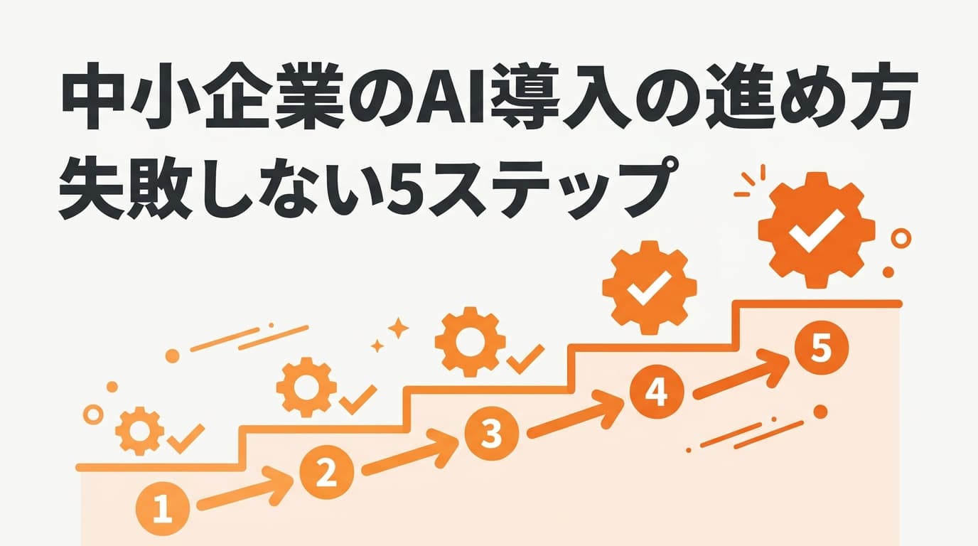 中小企業のAI導入の進め方|失敗しない5ステップと最短3日で始める方法