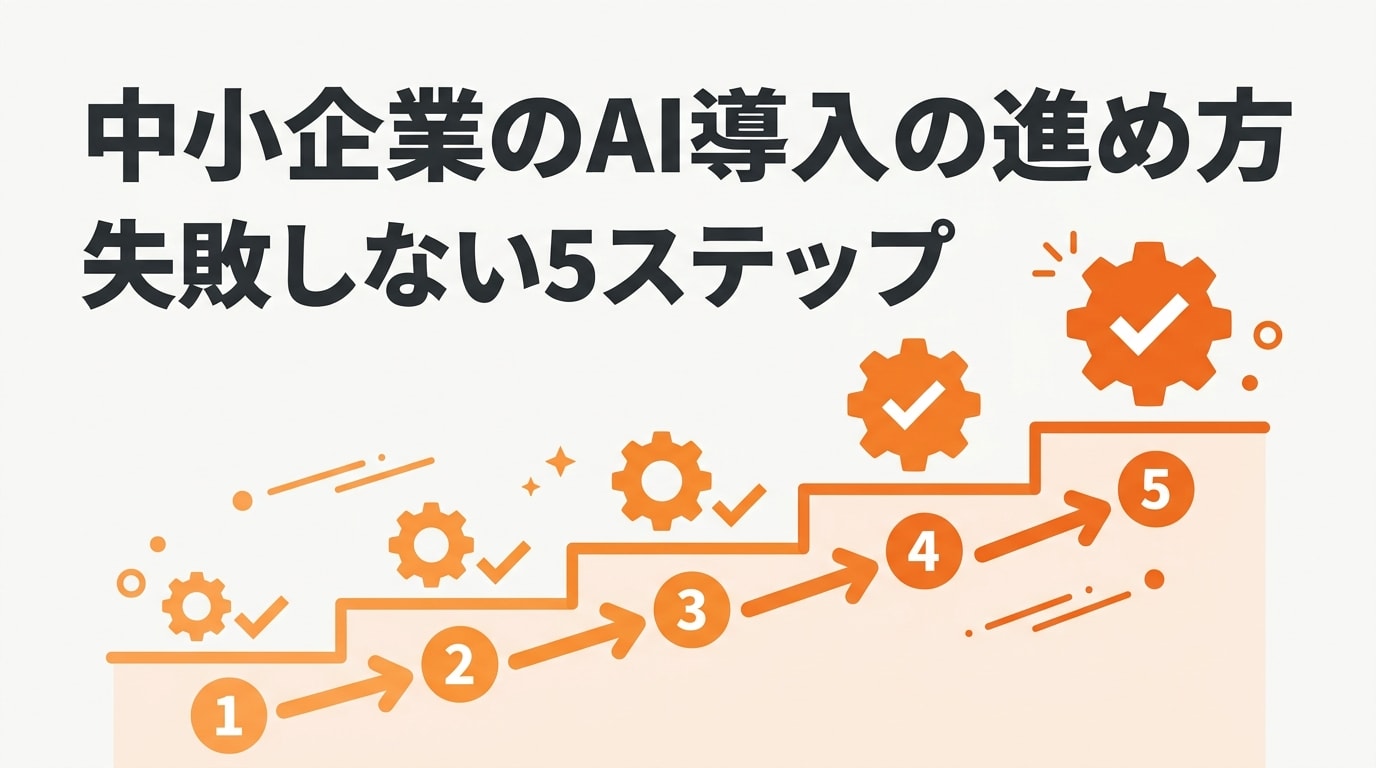 中小企業のAI導入の進め方|失敗しない5ステップと最短3日で始める方法