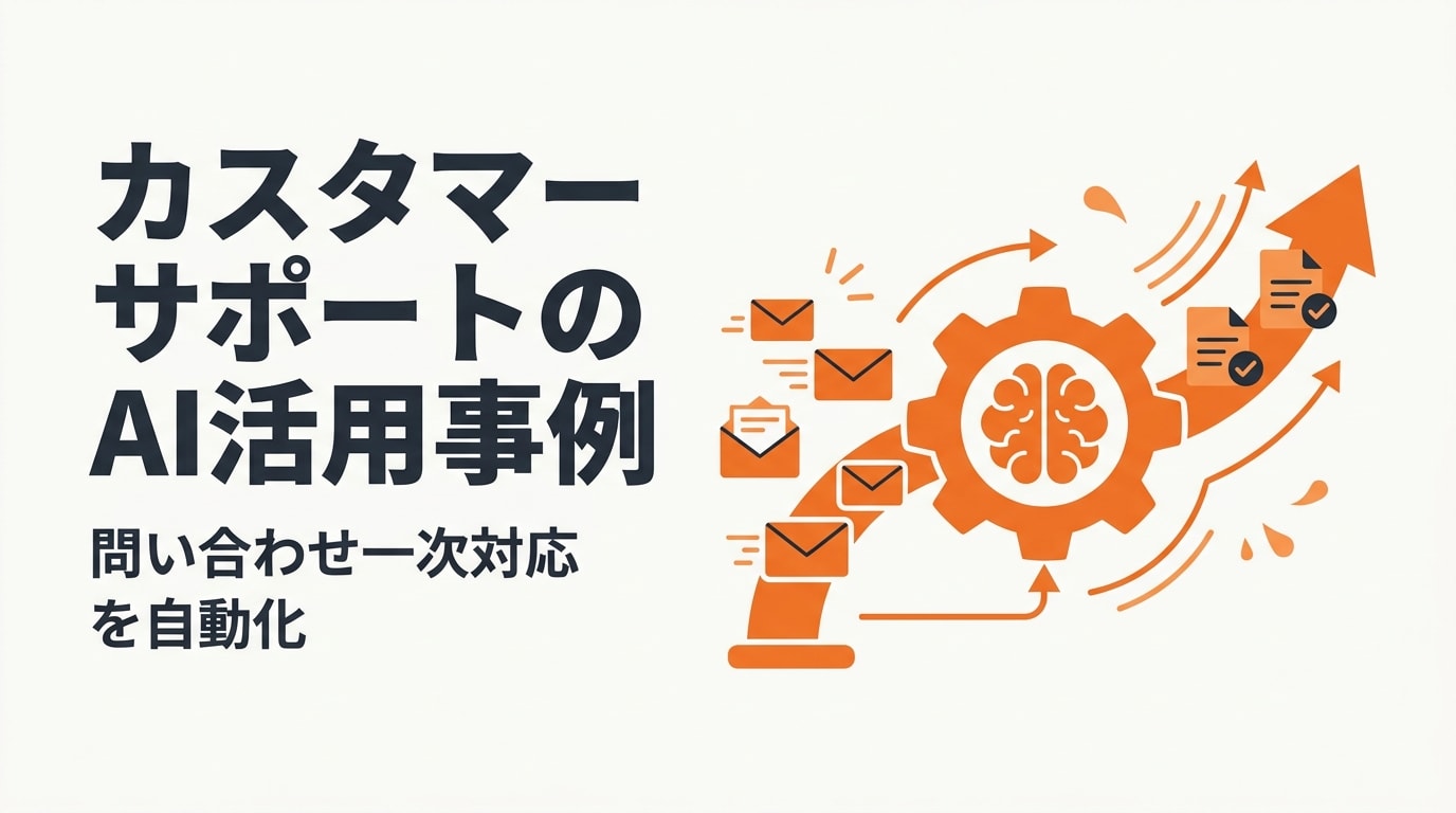 カスタマーサポートのAI活用事例|問い合わせ対応を自動化する方法と効果