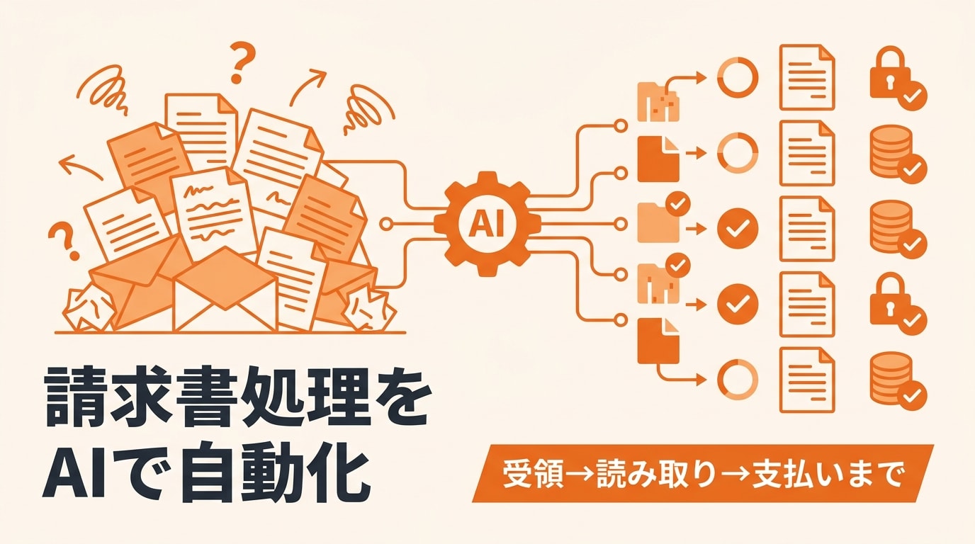 請求書処理をAIで自動化する方法|受領・読み取り・支払いの効率化と費用